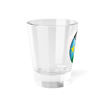 Flag orb South Sudan (South Sudan) Shot Glass 1.5oz - Go Mug Yourself