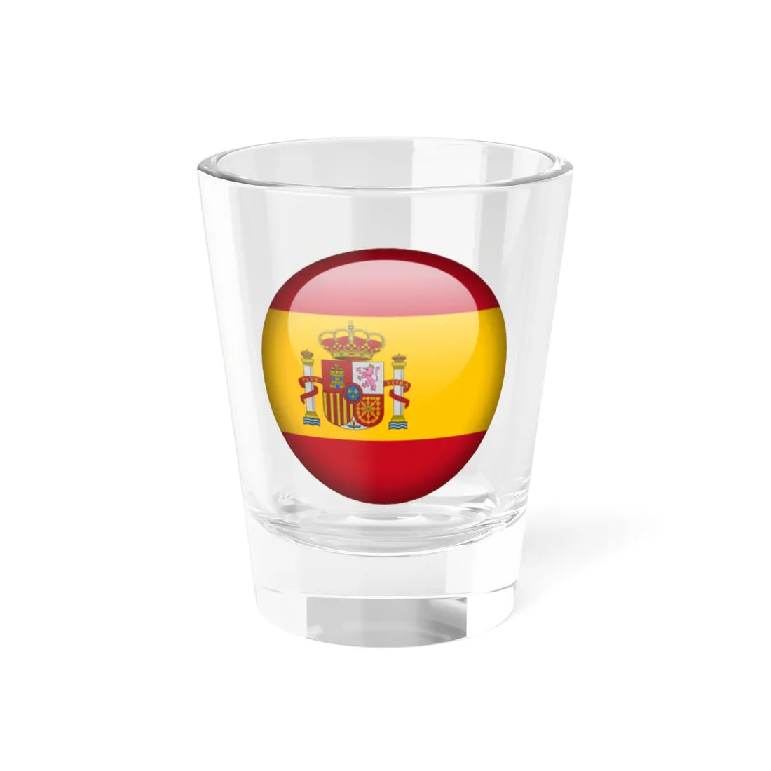 Flag orb Spain (Spain) Shot Glass 1.5oz 1.5oz - Go Mug Yourself