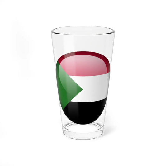 Flag orb Sudan (Sudan) Pint Glass 16oz 16oz - Go Mug Yourself