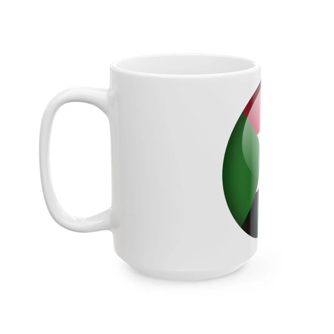 Flag orb Sudan (Sudan) White Coffee Mug - Go Mug Yourself