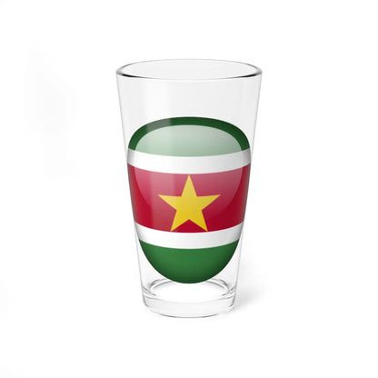 Flag orb Suriname (Suriname) Pint Glass 16oz 16oz - Go Mug Yourself