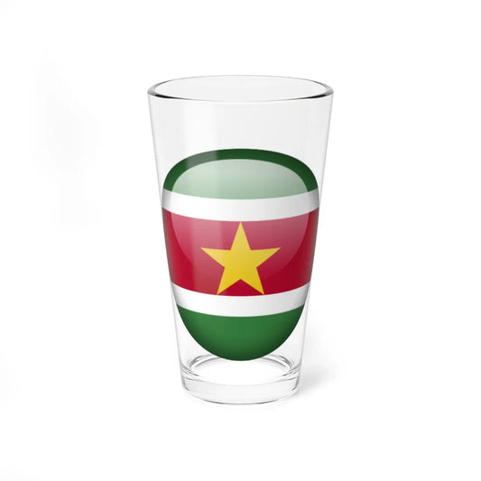 Flag orb Suriname (Suriname) Pint Glass 16oz 16oz - Go Mug Yourself