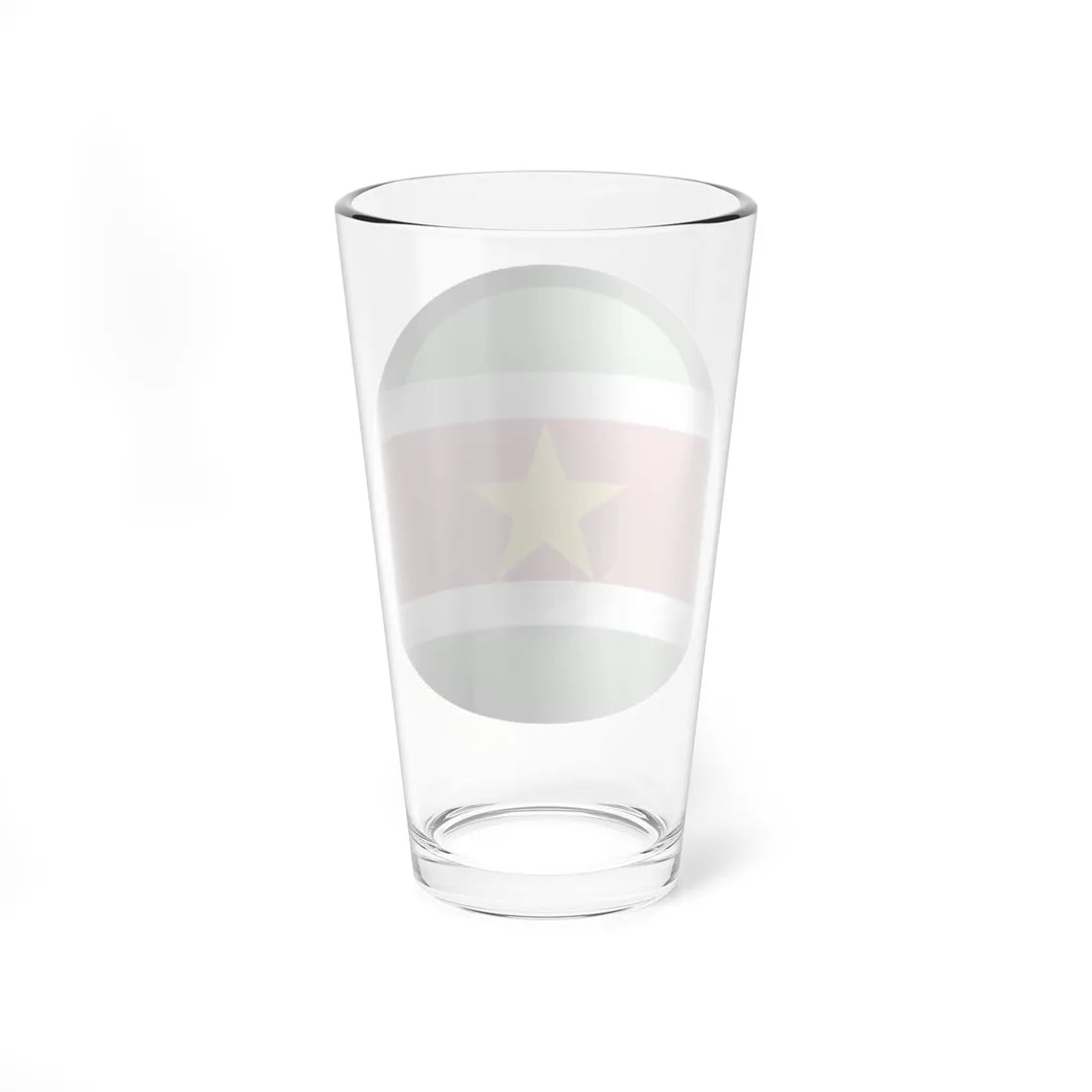 Flag orb Suriname (Suriname) Pint Glass 16oz - Go Mug Yourself