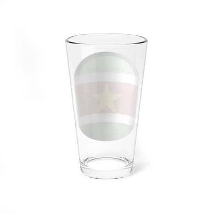 Flag orb Suriname (Suriname) Pint Glass 16oz - Go Mug Yourself