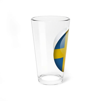 Flag orb Sweden (Sweden) Pint Glass 16oz - Go Mug Yourself