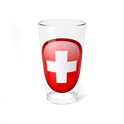 Flag orb Switzerland (Switzerland) Pint Glass 16oz 16oz - Go Mug Yourself