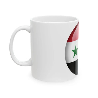 Flag orb Syria (Syria) White Coffee Mug - Go Mug Yourself