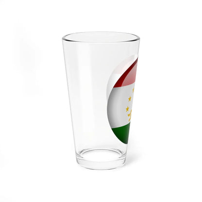 Flag orb Tajikistan (Tajikistan) Pint Glass 16oz - Go Mug Yourself