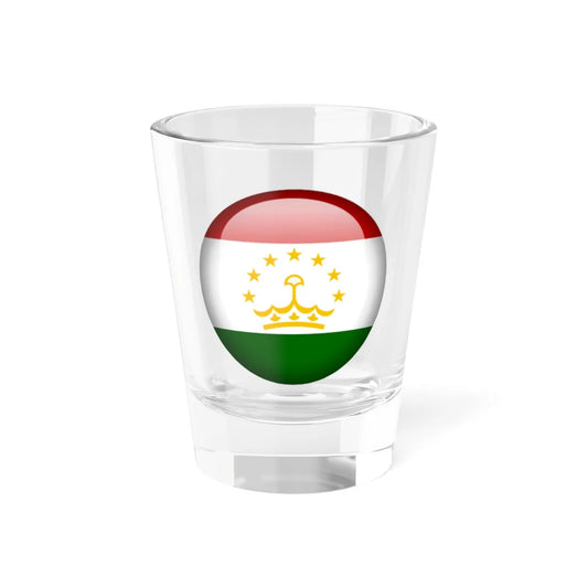 Flag orb Tajikistan (Tajikistan) Shot Glass 1.5oz 1.5oz - Go Mug Yourself