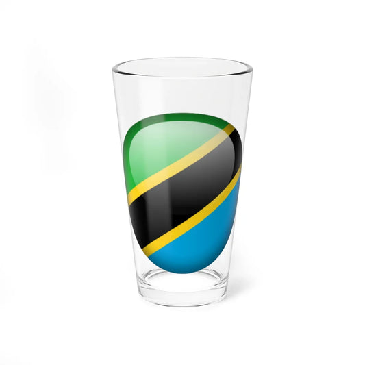 Flag orb Tanzania (Tanzania) Pint Glass 16oz 16oz - Go Mug Yourself