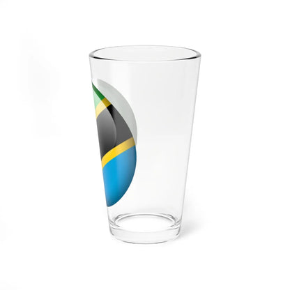 Flag orb Tanzania (Tanzania) Pint Glass 16oz - Go Mug Yourself