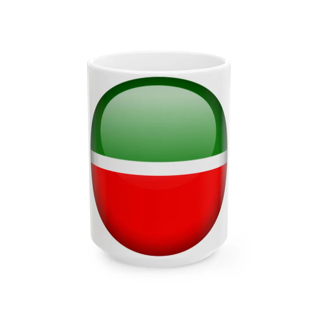 Flag orb Tatarstan (Russia) White Coffee Mug 15oz - Go Mug Yourself