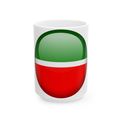 Flag orb Tatarstan (Russia) White Coffee Mug 15oz - Go Mug Yourself