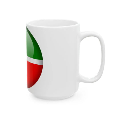 Flag orb Tatarstan (Russia) White Coffee Mug - Go Mug Yourself