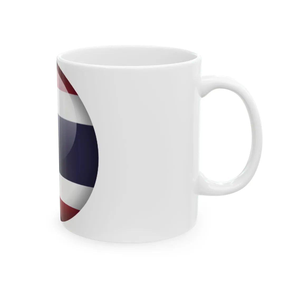 Flag orb Thailand (Thailand) White Coffee Mug - Go Mug Yourself