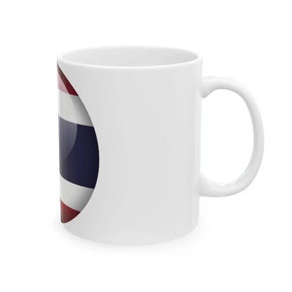 Flag orb Thailand (Thailand) White Coffee Mug - Go Mug Yourself