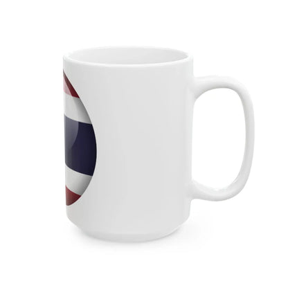 Flag orb Thailand (Thailand) White Coffee Mug - Go Mug Yourself