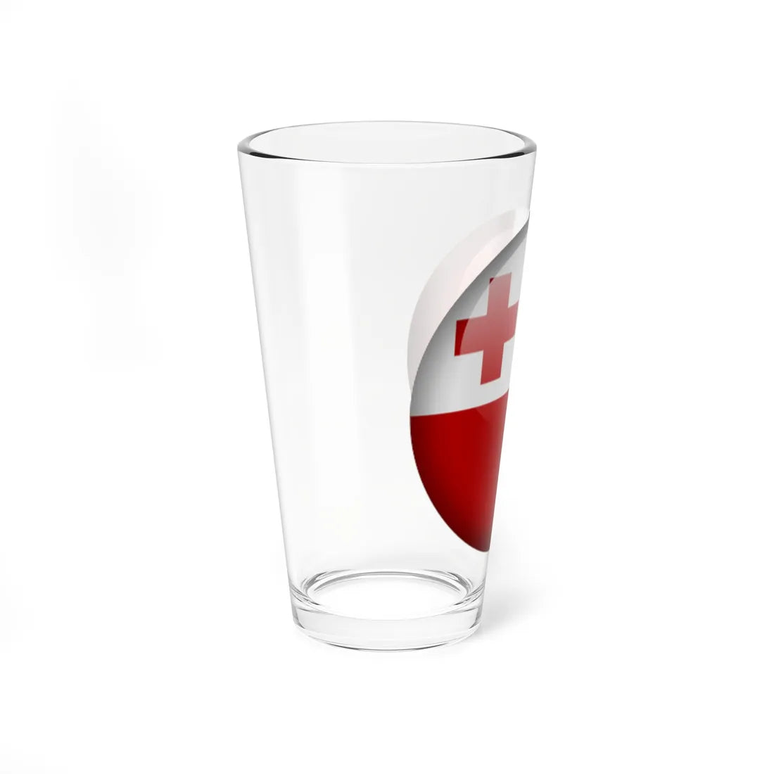 Flag orb Tonga (Tonga) Pint Glass 16oz - Go Mug Yourself