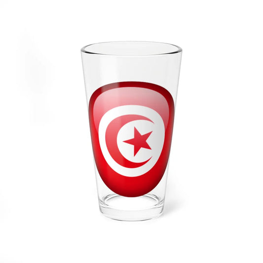 Flag orb Tunisia (Tunisia) Pint Glass 16oz 16oz - Go Mug Yourself
