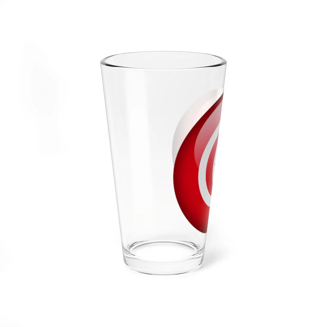 Flag orb Tunisia (Tunisia) Pint Glass 16oz - Go Mug Yourself