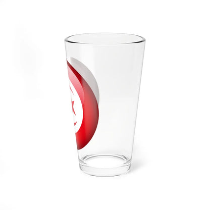 Flag orb Tunisia (Tunisia) Pint Glass 16oz - Go Mug Yourself