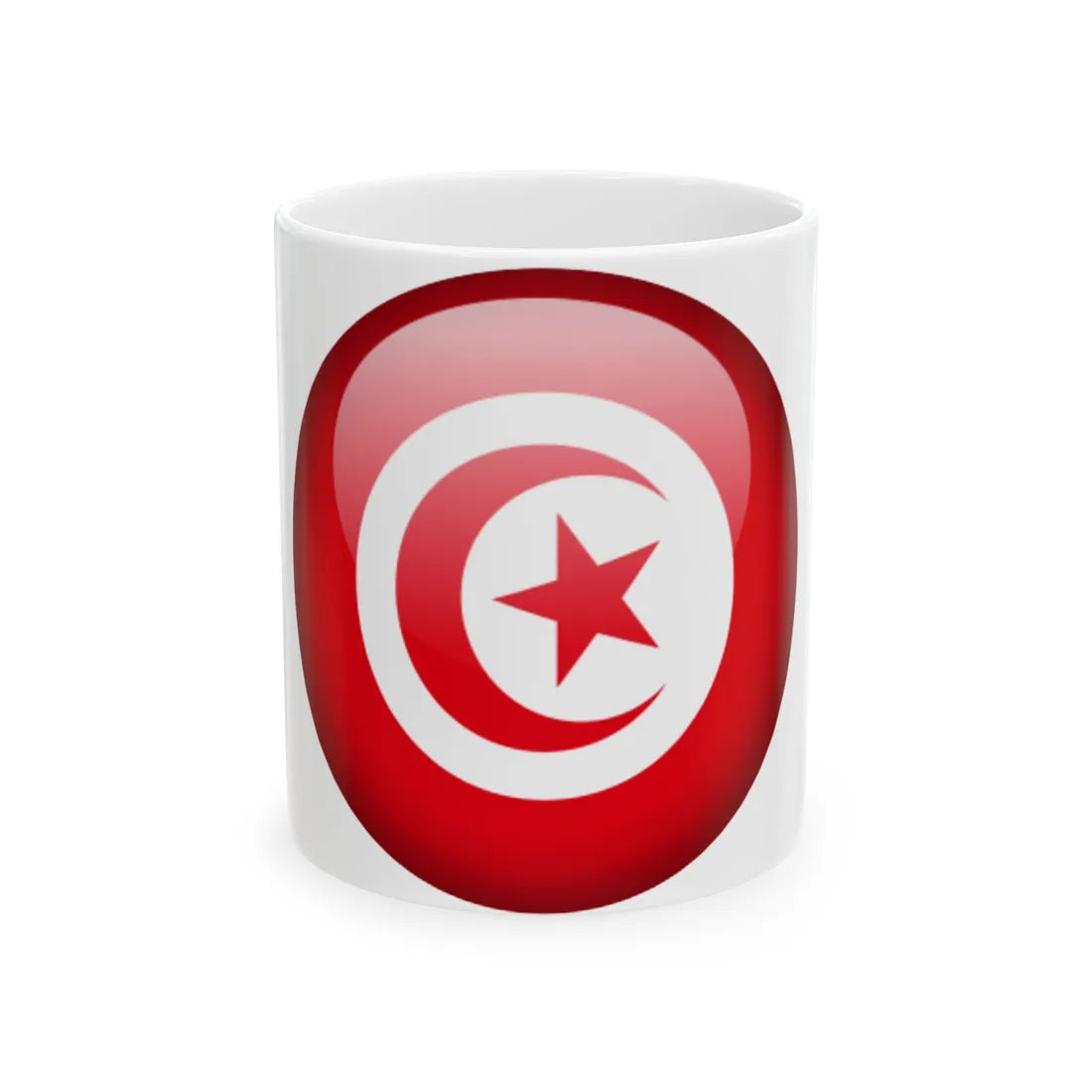 Flag orb Tunisia (Tunisia) White Coffee Mug 11oz - Go Mug Yourself