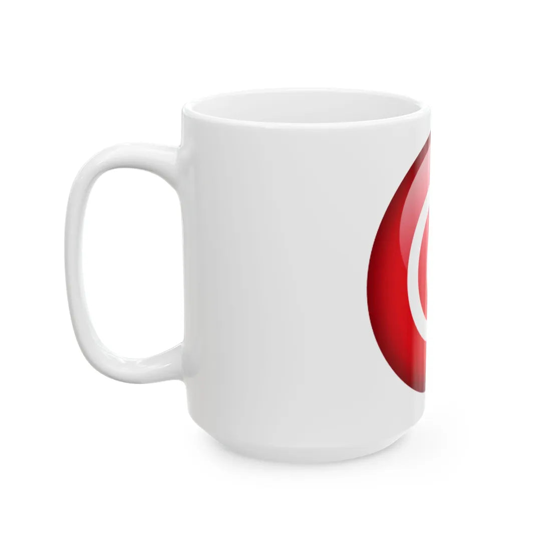 Flag orb Tunisia (Tunisia) White Coffee Mug - Go Mug Yourself