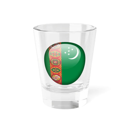 Flag orb Turkmenistan (Turkmenistan) Shot Glass 1.5oz 1.5oz - Go Mug Yourself