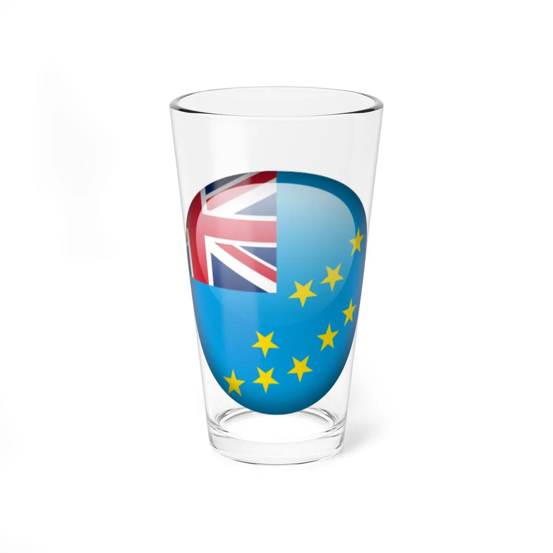 Flag orb Tuvalu (Tuvalu) Pint Glass 16oz 16oz - Go Mug Yourself