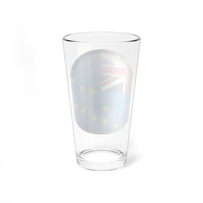 Flag orb Tuvalu (Tuvalu) Pint Glass 16oz - Go Mug Yourself