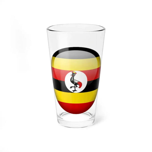 Flag orb Uganda (Uganda) Pint Glass 16oz 16oz - Go Mug Yourself