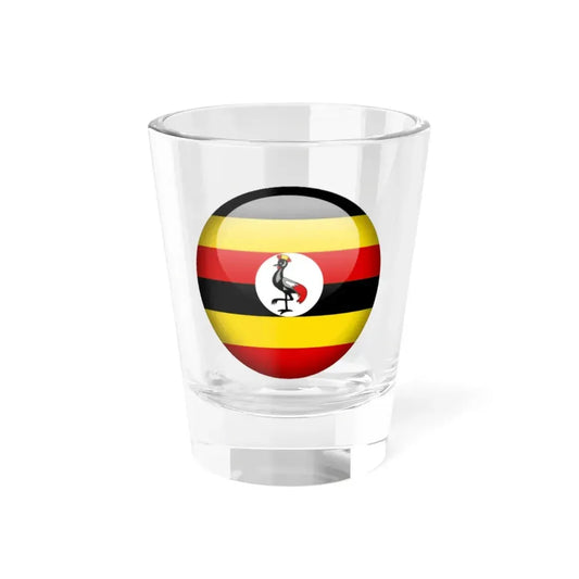 Flag orb Uganda (Uganda) Shot Glass 1.5oz 1.5oz - Go Mug Yourself