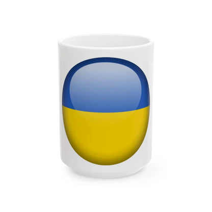 Flag orb Ukraine (Ukraine) White Coffee Mug 15oz - Go Mug Yourself