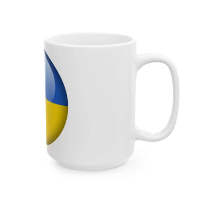 Flag orb Ukraine (Ukraine) White Coffee Mug - Go Mug Yourself