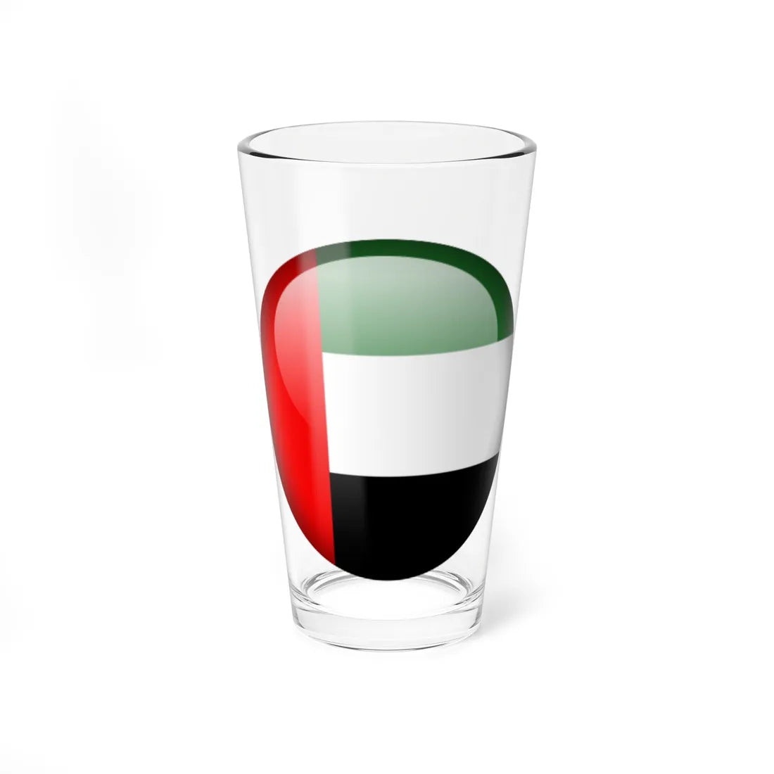 Flag orb United Arab Emirates (United Arab Emirates) Pint Glass 16oz 16oz - Go Mug Yourself