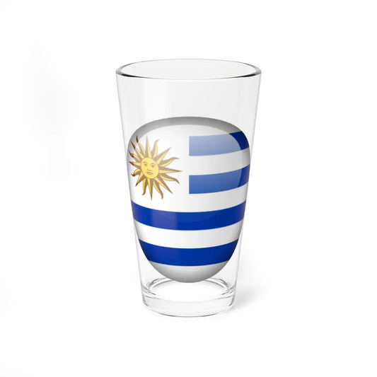 Flag orb Uruguay (Uruguay) Pint Glass 16oz 16oz - Go Mug Yourself