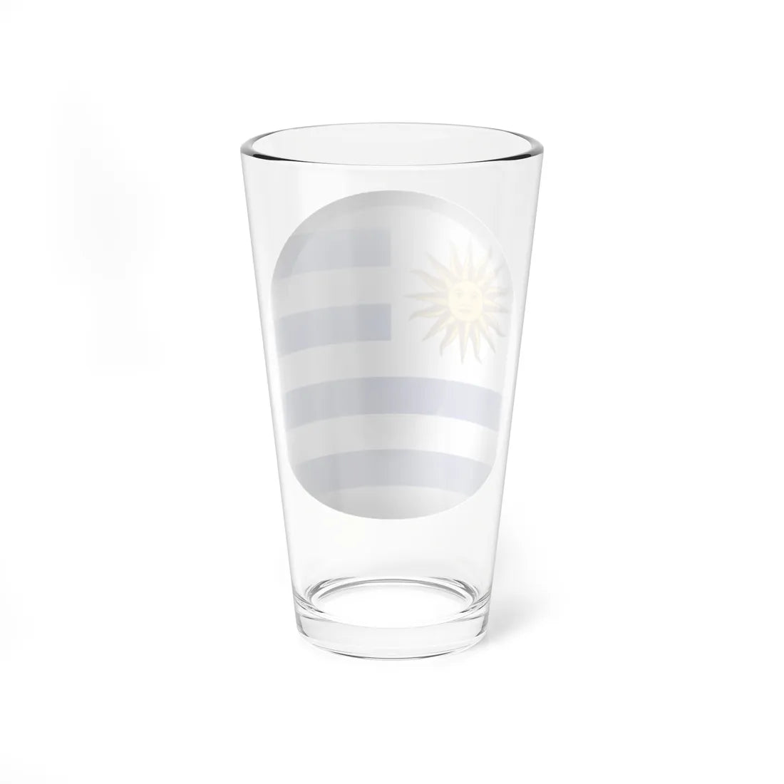Flag orb Uruguay (Uruguay) Pint Glass 16oz - Go Mug Yourself