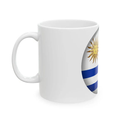 Flag orb Uruguay (Uruguay) White Coffee Mug - Go Mug Yourself