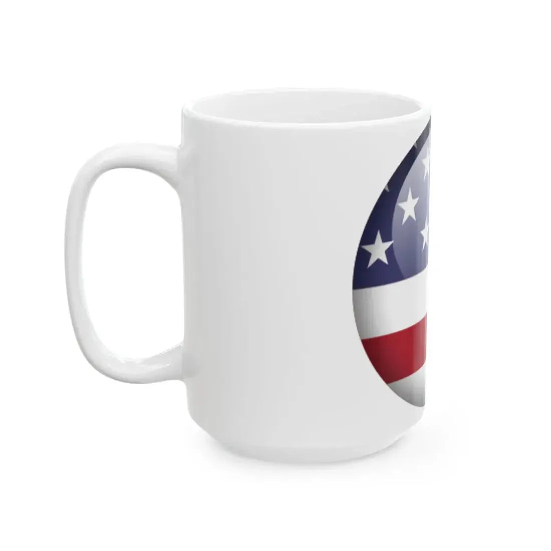 Flag orb USA (United States) White Coffee Mug - Go Mug Yourself