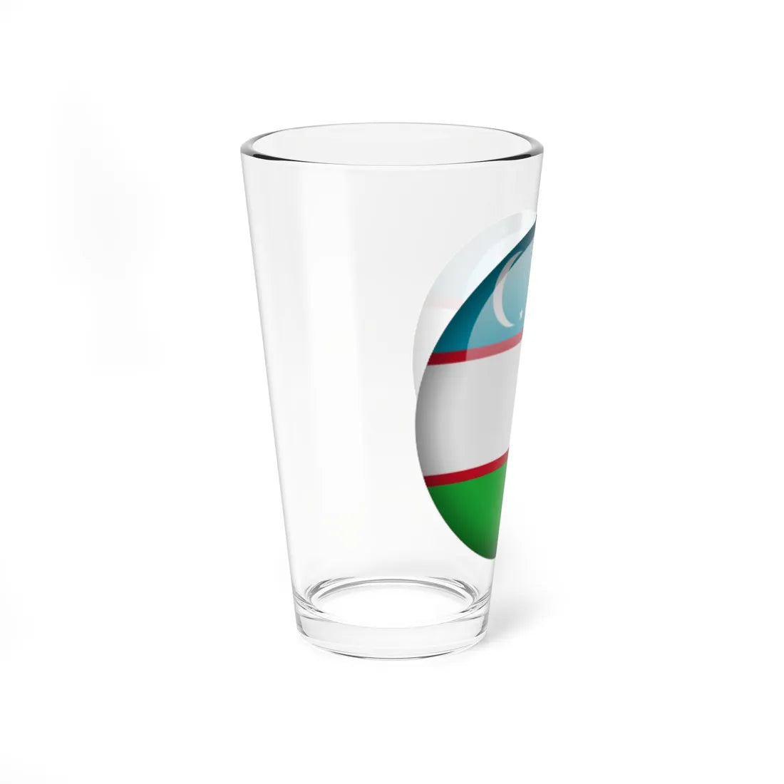 Flag orb Uzbekistan (Uzbekistan) Pint Glass 16oz - Go Mug Yourself