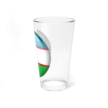 Flag orb Uzbekistan (Uzbekistan) Pint Glass 16oz - Go Mug Yourself