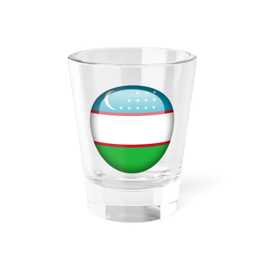 Flag orb Uzbekistan (Uzbekistan) Shot Glass 1.5oz 1.5oz - Go Mug Yourself