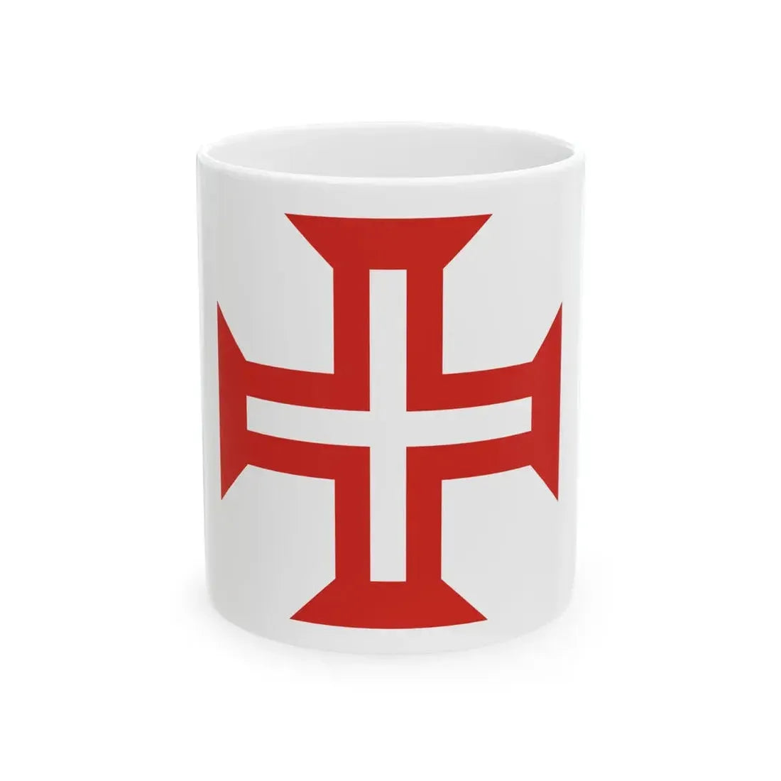 Flag Order of Christ (Portugal) White Coffee Mug 11oz - Go Mug Yourself