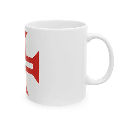 Flag Order of Christ (Portugal) White Coffee Mug - Go Mug Yourself