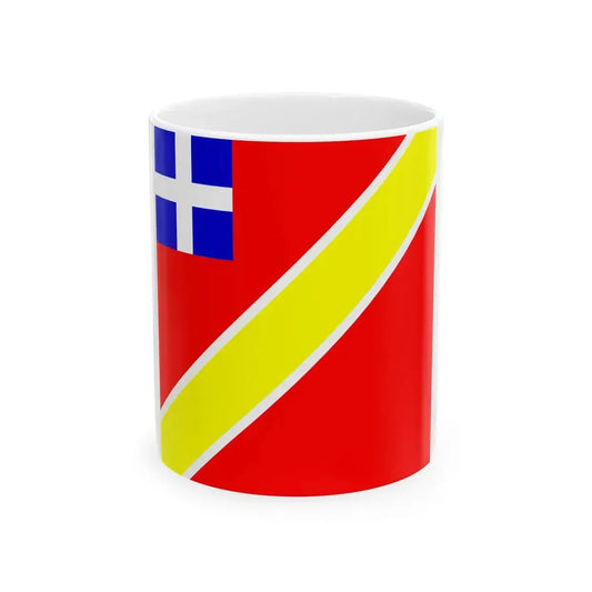 Flag over the Bastille (Belgium) White Coffee Mug 11oz - Go Mug Yourself