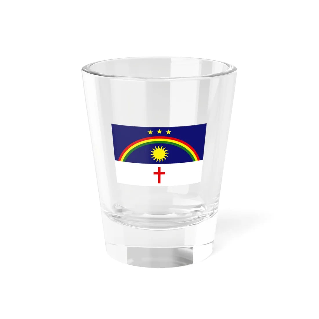 Flag Pernambucan Revolt of 1817 (Brazil) Shot Glass 1.5oz 1.5oz - Go Mug Yourself