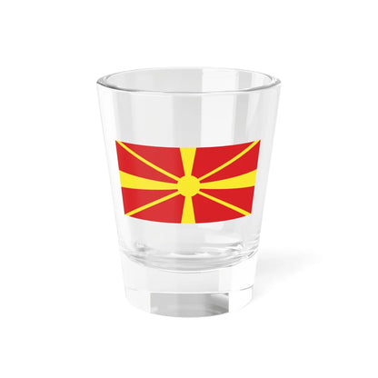 Flag proposal of Macedonia - 9 (North Macedonia) Shot Glass 1.5oz 1.5oz - Go Mug Yourself