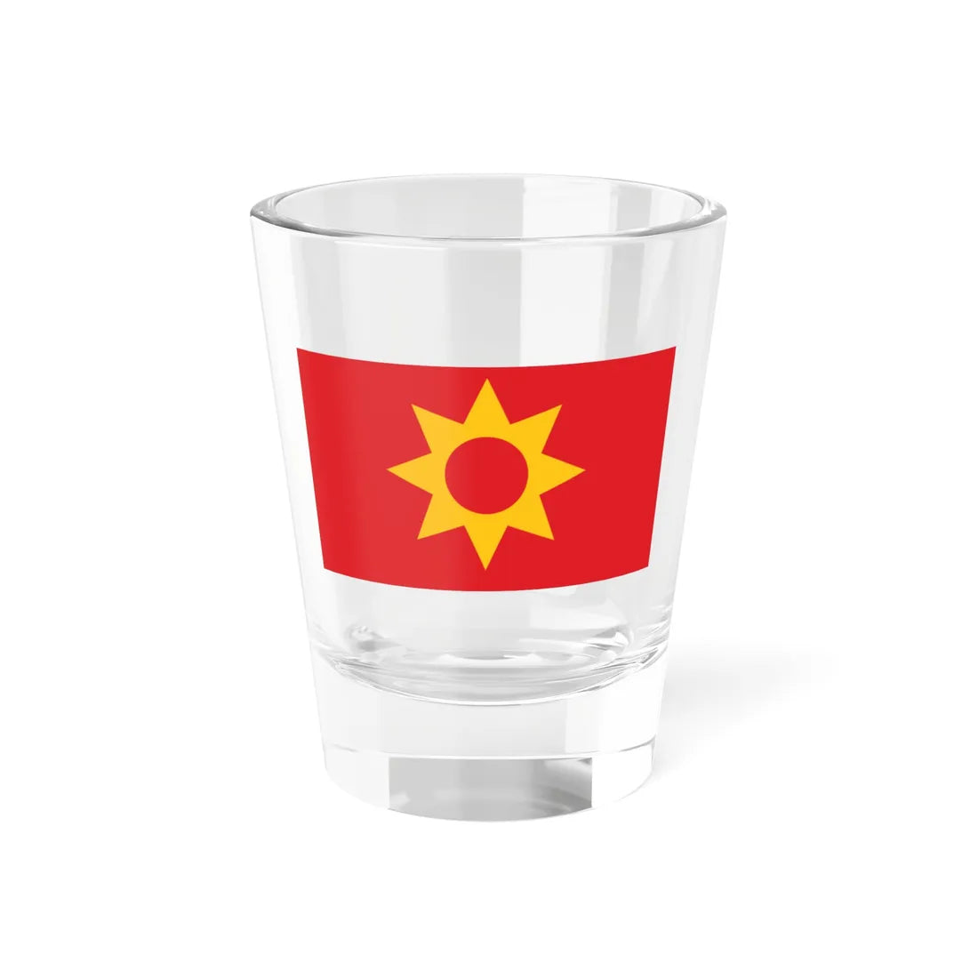 Flag proposal of Macedonia (North Macedonia) Shot Glass 1.5oz 1.5oz - Go Mug Yourself