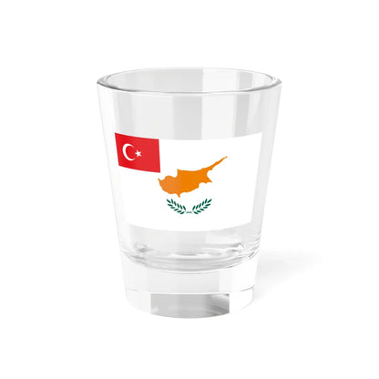 Flag proposed for the Turkish Republic of Northern Cyprus 1983 (Cyprus) Shot Glass 1.5oz 1.5oz - Go Mug Yourself