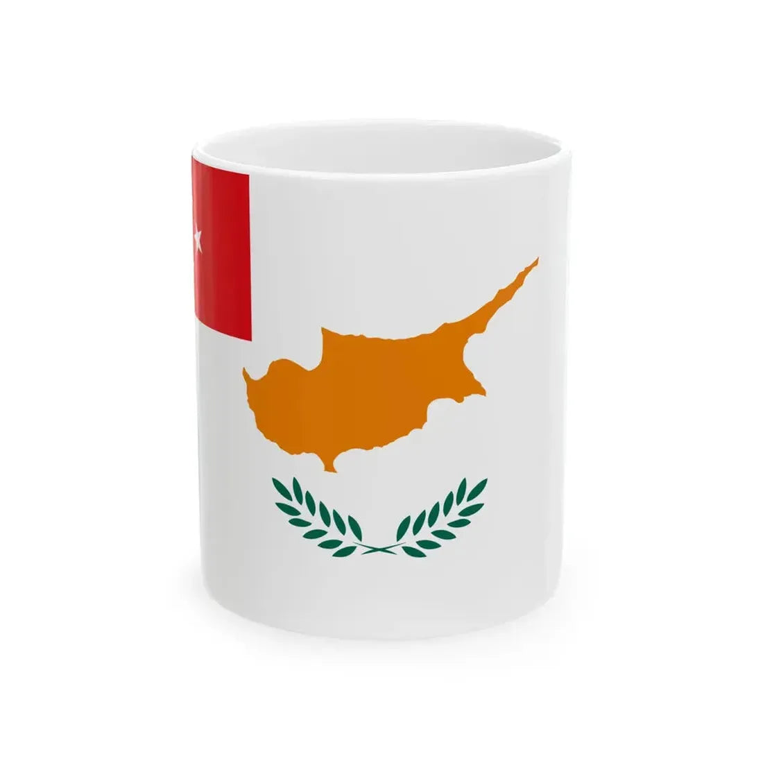 Flag proposed for the Turkish Republic of Northern Cyprus 1983 (Cyprus) White Coffee Mug 11oz - Go Mug Yourself